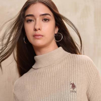 Luxury Knit Ribbed Turtle Neck Sweater