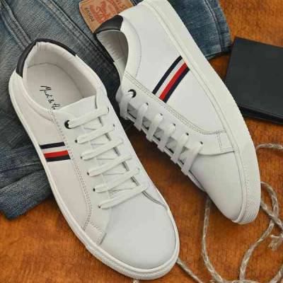Men's Classic Leather White Sneakers