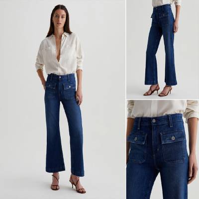 High-Waist Comfort Stretch Denim Jeans